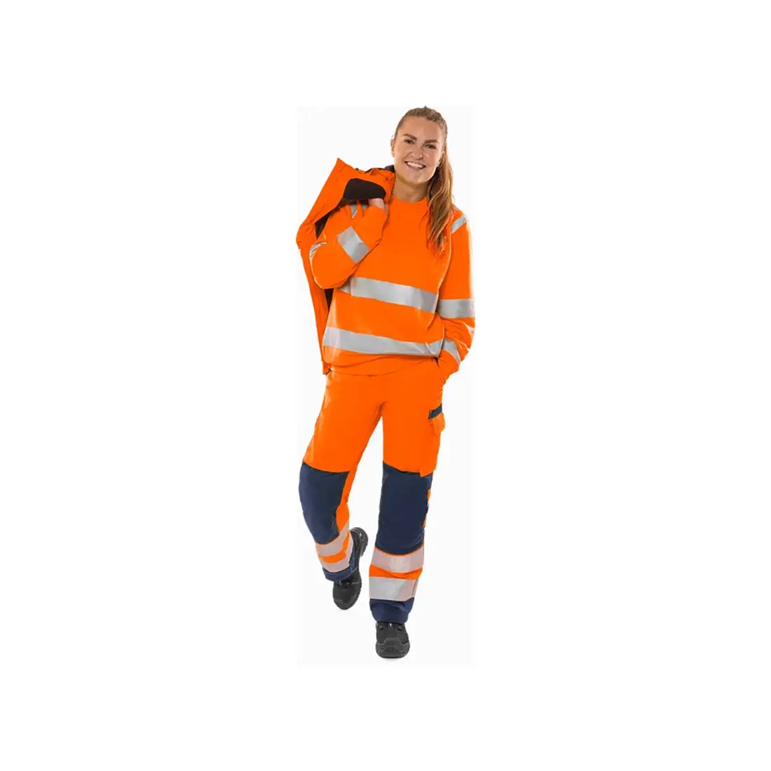 FRISTADS - Hi-Vis Green Bundhose 2642 Damen
